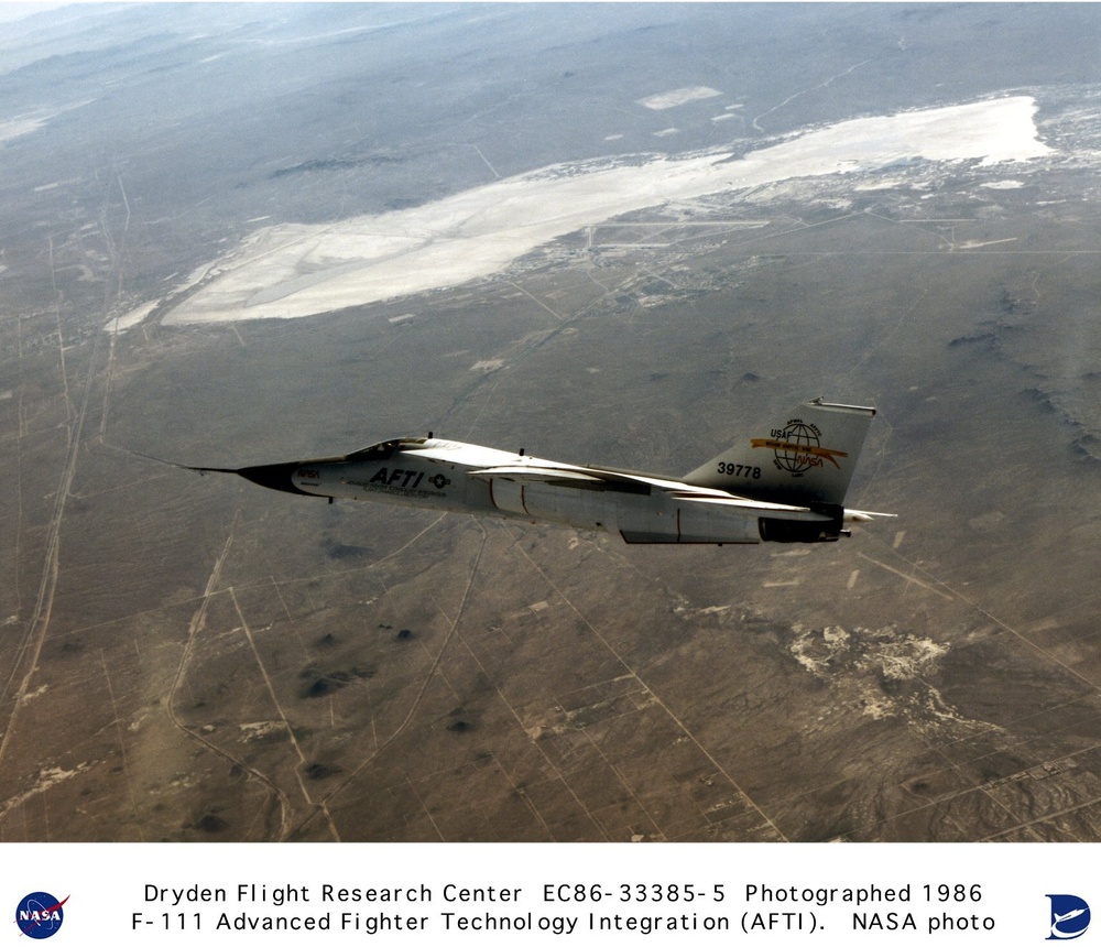 AFTI F-111 in flight