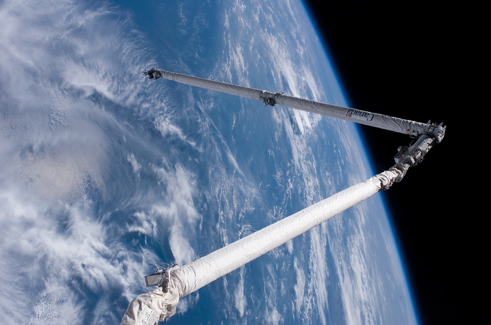 Orbiter Boom Sensor System extended