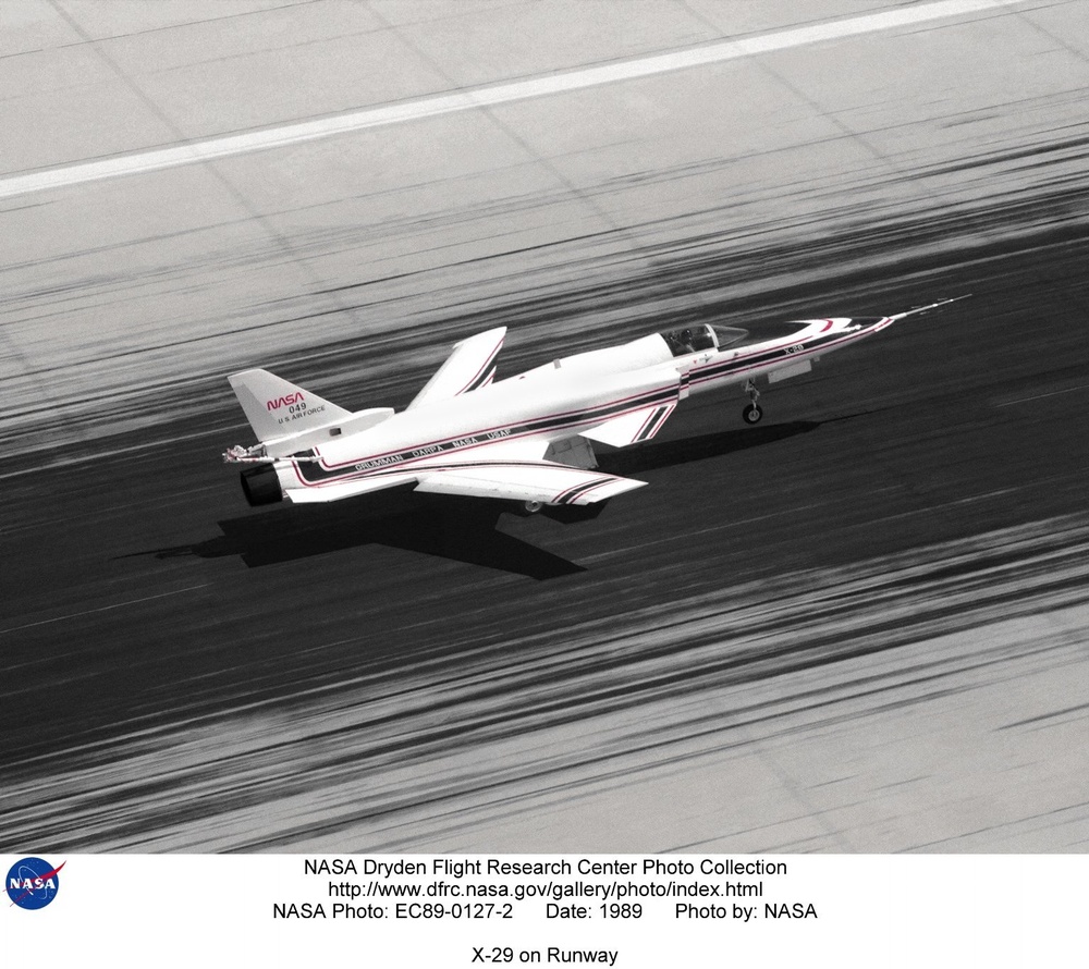 X-29 on Runway