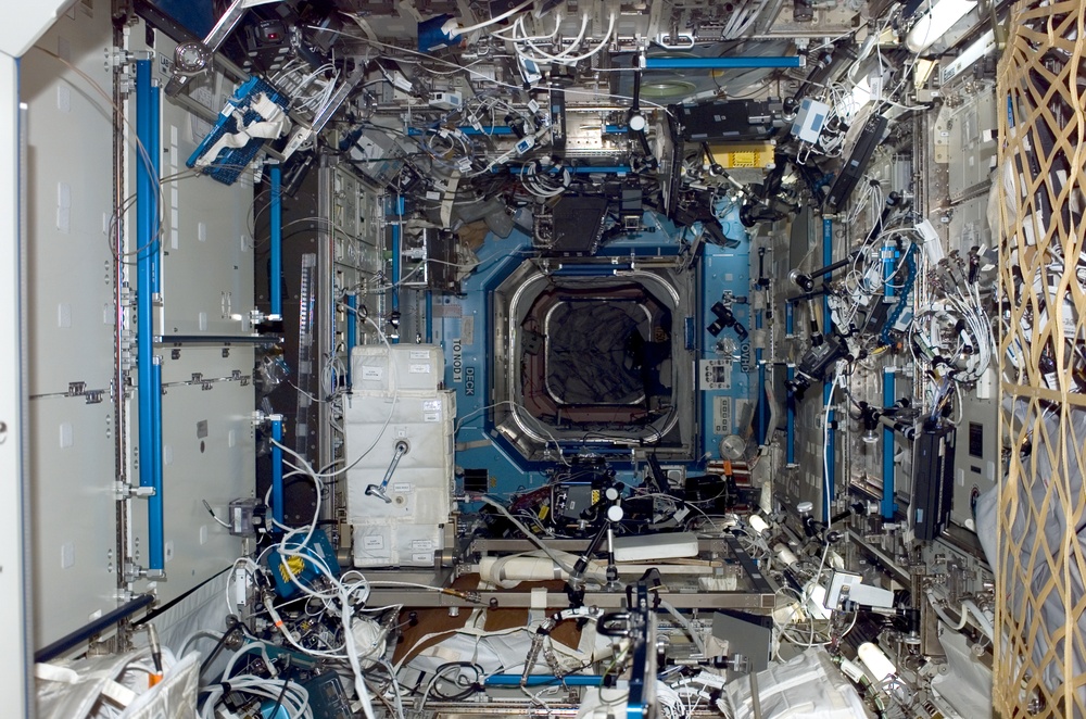 Overall view of interior of the Destiny laboratory module