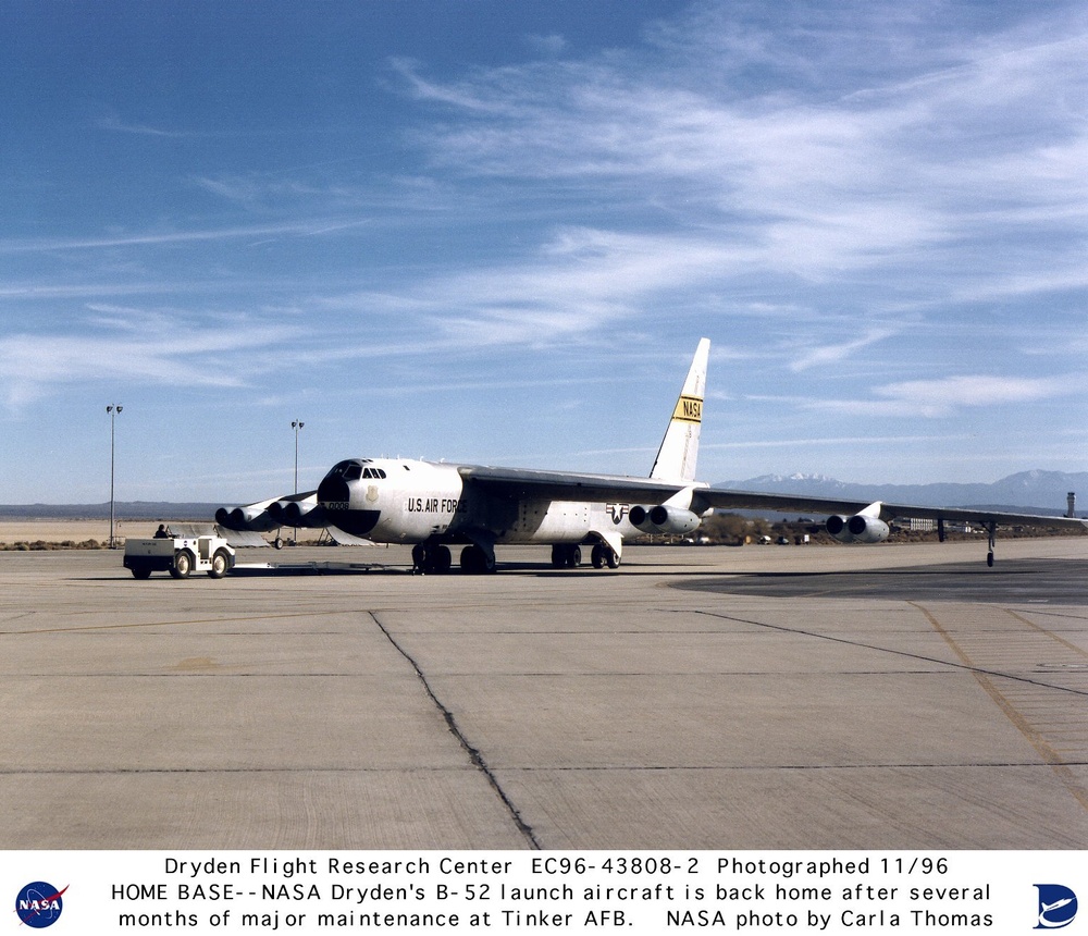 Dryden B-52 Launch Aircraft on Dryden Ramp