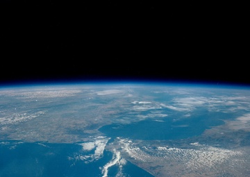 GEMINI-V - EARTH-SKY - STRAITS OF GIBRALTAR - OUTER SPACE