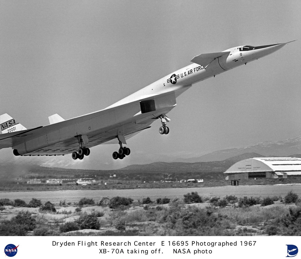 XB-70A taking off