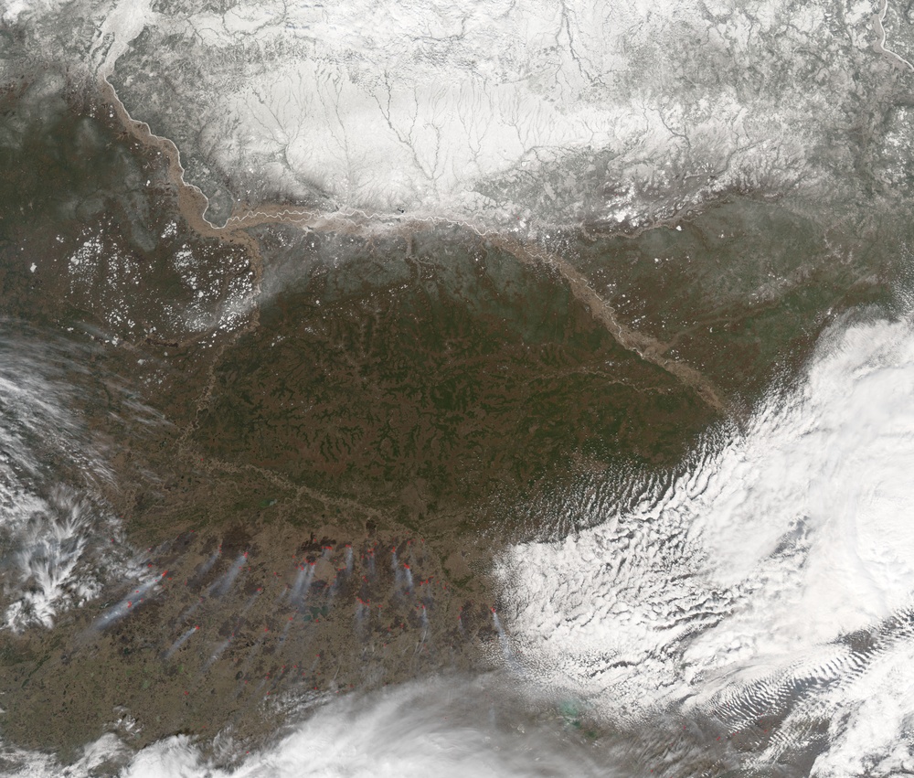 Fires in Southern Siberia: Natural Hazards