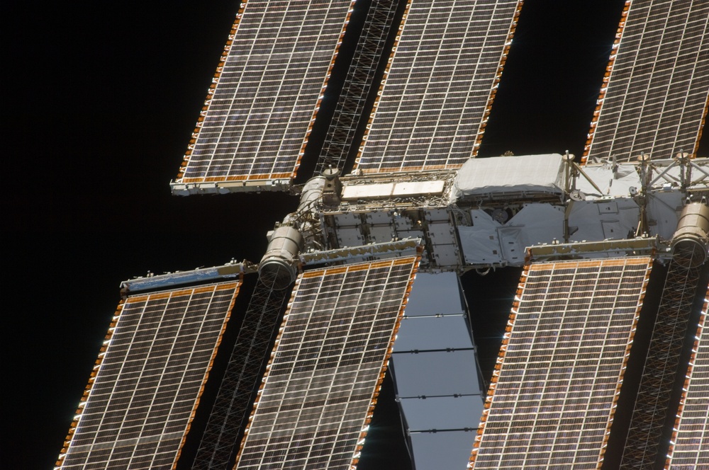 ISS Flyaround views during STS-119