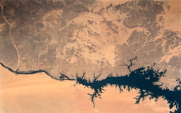 Nile River, Lake Nasser, Aswan High Dam, Egypt, Africa