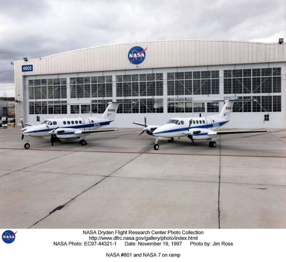 NASA #801 and NASA 7 on ramp