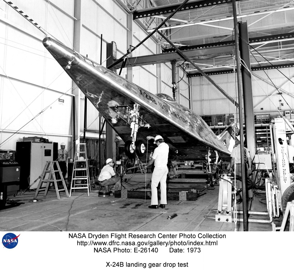 X-24B landing gear drop test