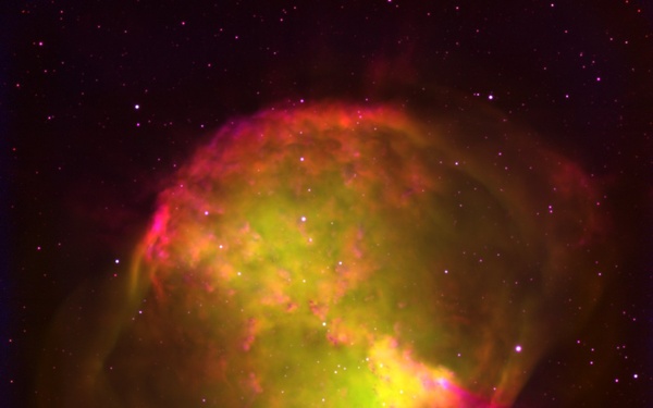 Close-up of M27, the Dumbbell Nebula