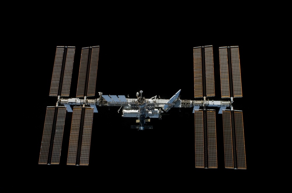 ISS Flyaround views during STS-119