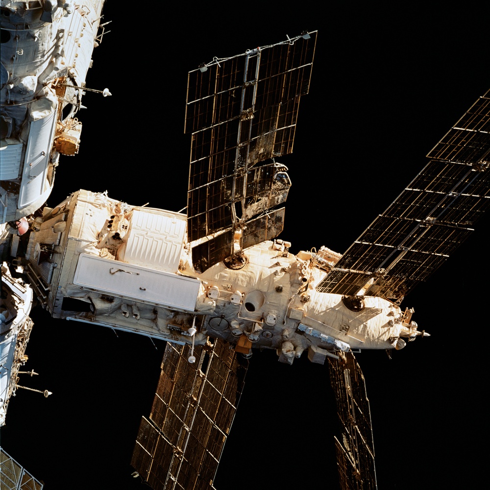 Survey views of the Mir space station