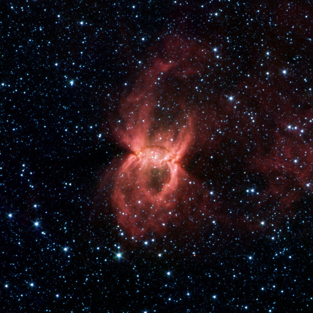 Black Widow Nebula Hiding in the Dust