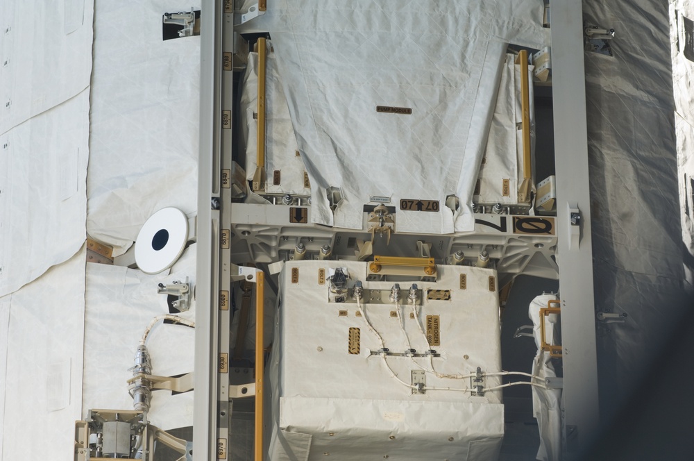 Survey view of the Nitrogen Tank on the S1 Truss during Joint Operations