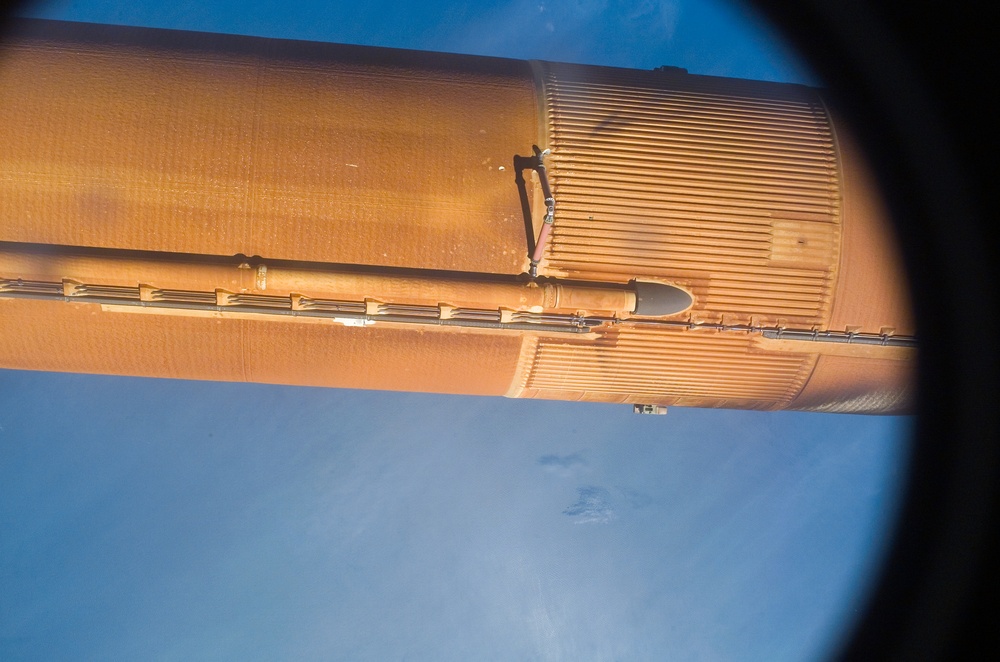 View of STS-114 External Fuel Tank during separation