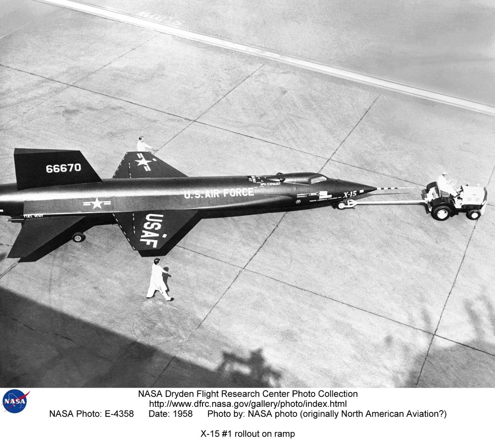 X-15 #1 rollout on ramp
