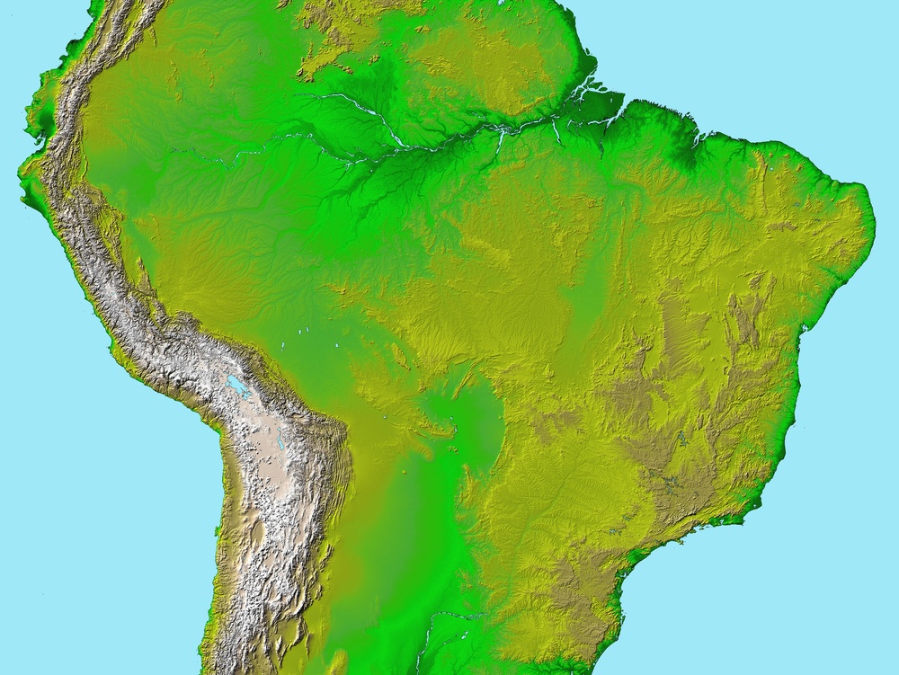 Topography of South America: Image of the Day