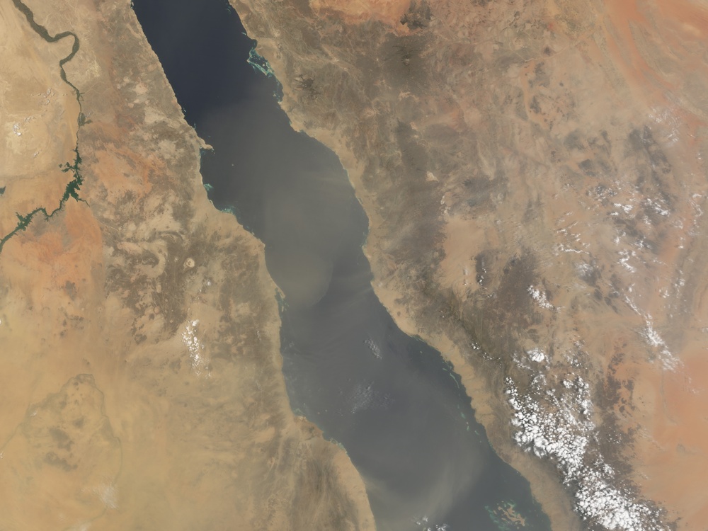 Dust over the Red Sea: Natural Hazards