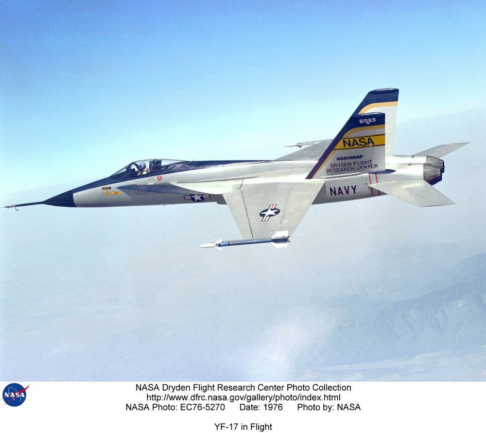 YF-17 in Flight