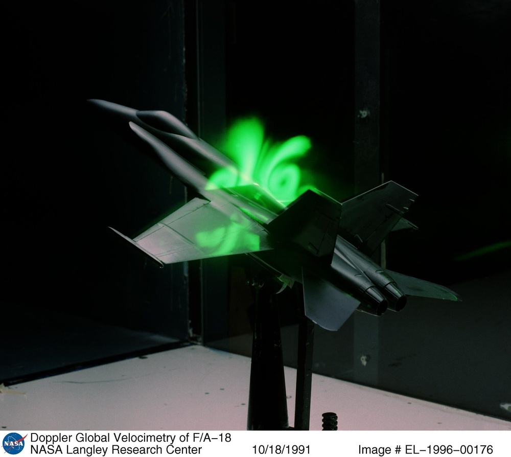 Doppler Global Velocimetry of F/A-18