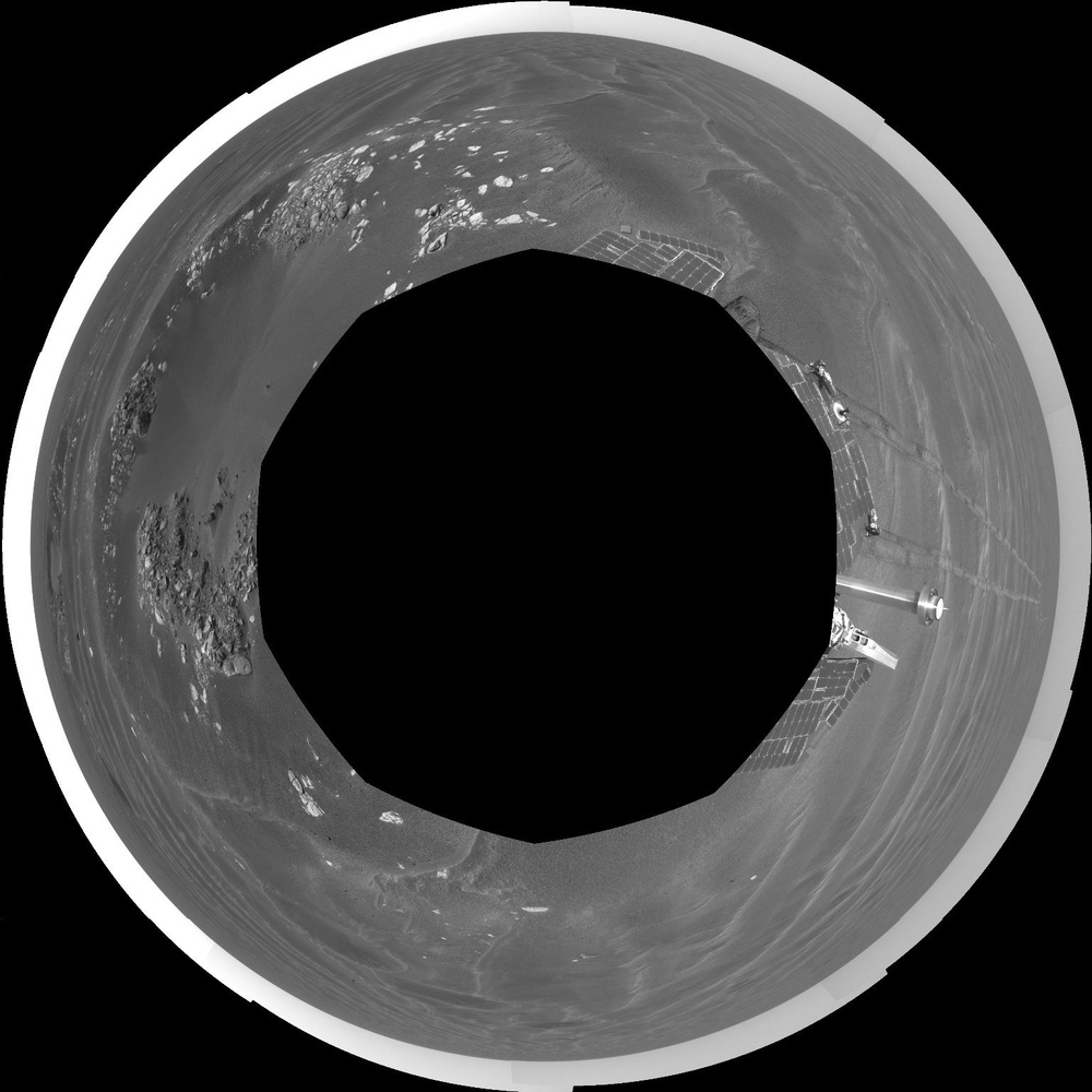 Naturaliste' Crater, Opportunity SOl 387 (polar)