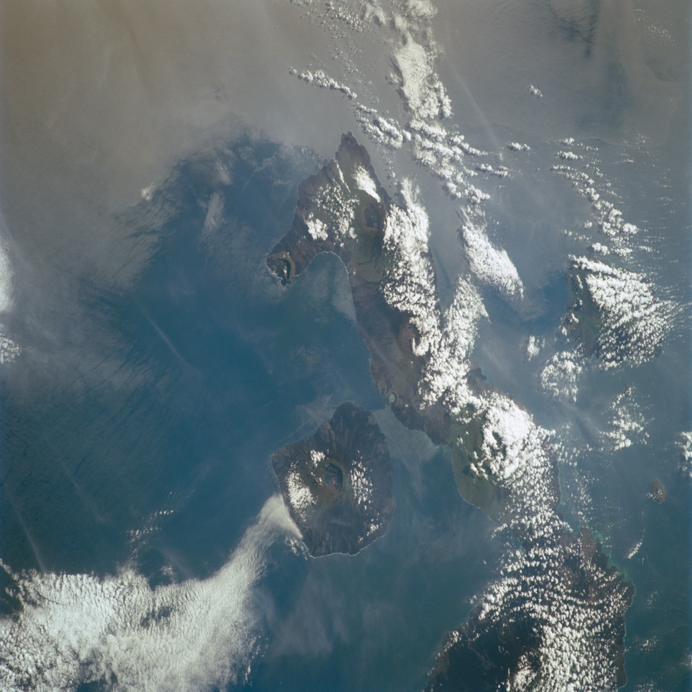 Earth observation image of the Galapagos Islands taken during STS-100