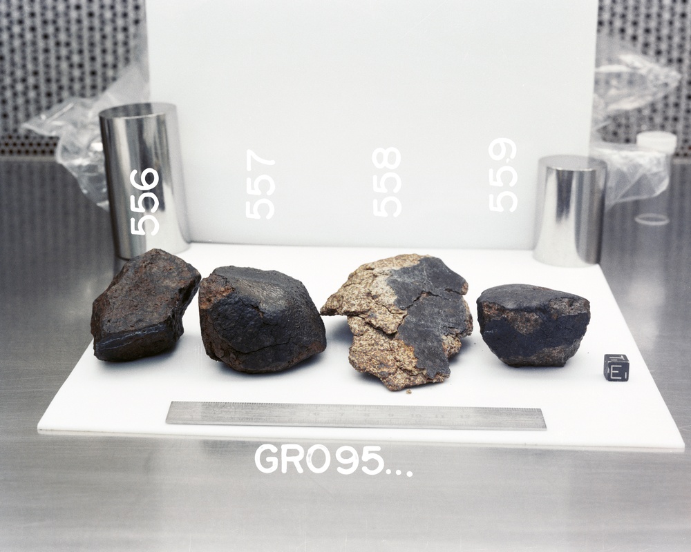 Antarctic Meteorite Samples in the Meteorite Processing Laboratory