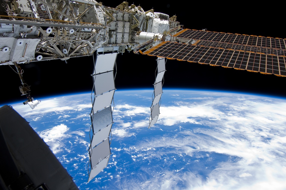 View of Port Truss Segments during Expedition 18/STS-126