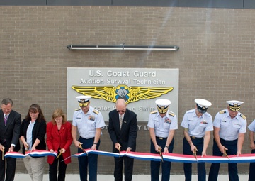 Coast Guard Aviation Technical Training Center hosts ribbon-cutting ceremony for new facility