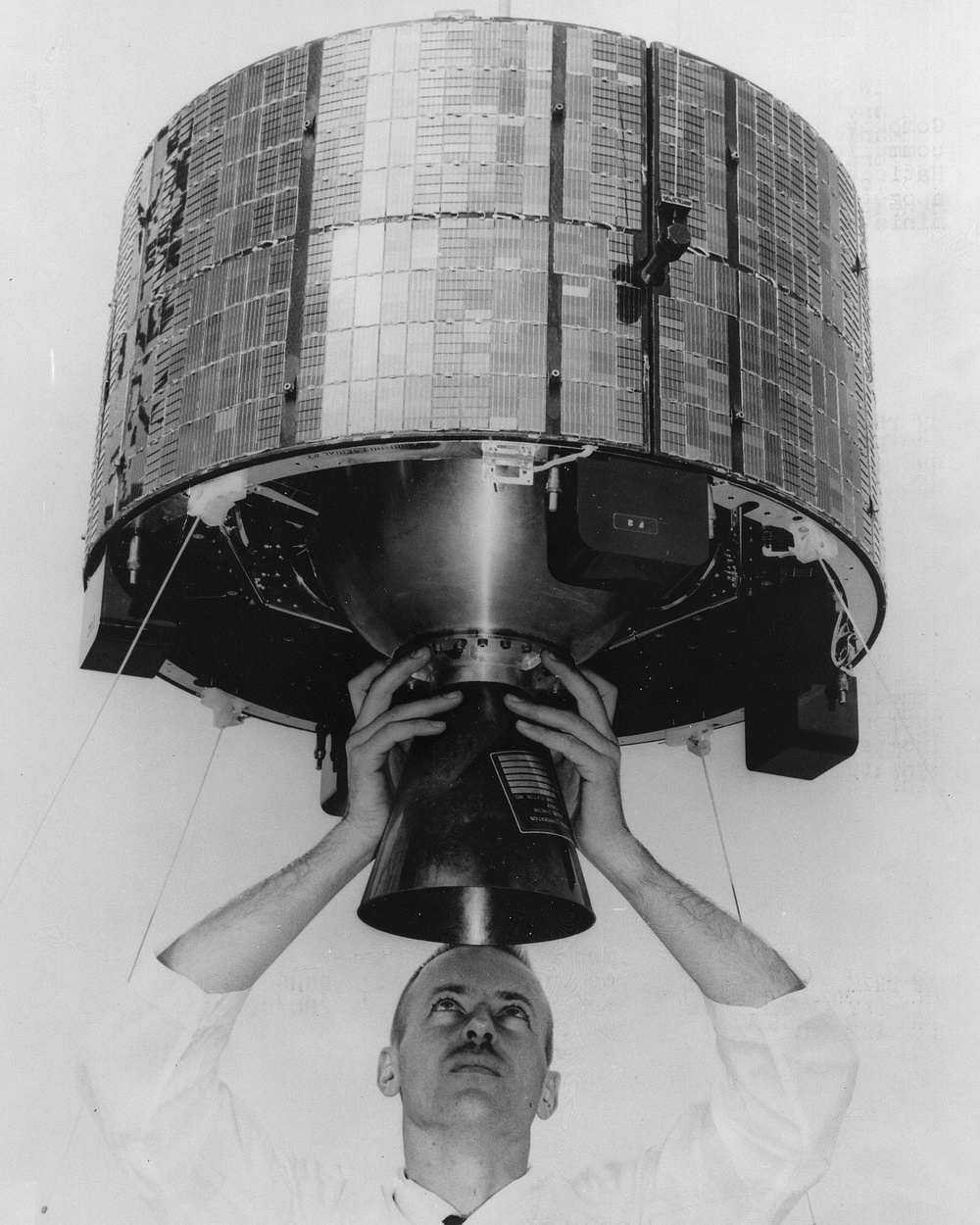 SYNCOM I SATELLITE FOR USE AT THE PARADE OF PROGRESS SHOW AT THE PUBLIC HALL CLEVELAND OHIO