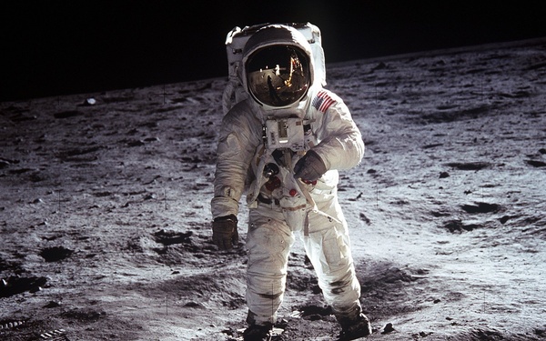 Buzz Aldrin on the Moon