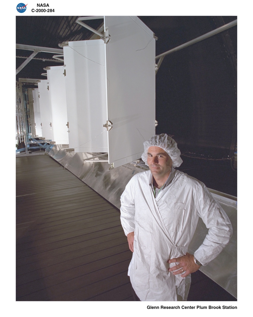 LOCKHEED MARTIN SPACE STATION RADIATOR PANELS FLIGHT HARDWARE BEING DEPLOYED AT NASA PLUM BROOK STATION SPACE POWER FACILITY SPF