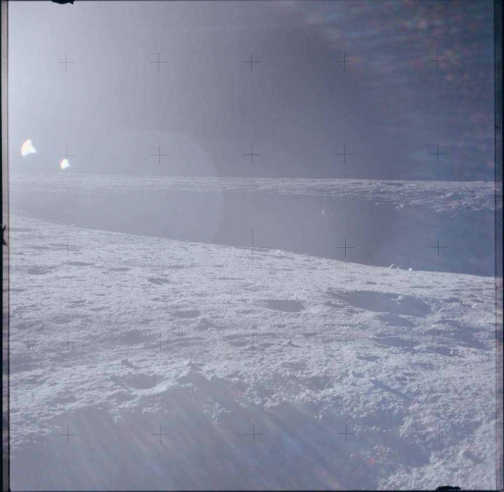 Apollo 12 Mission image  - Lunar surface near lunar module