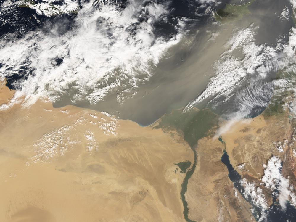 Dust Storm over Libya and Egypt: Natural Hazards