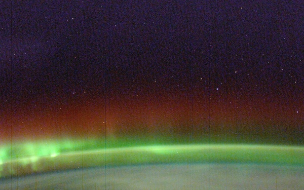 Photographs of Auroras from Space: Image of the Day