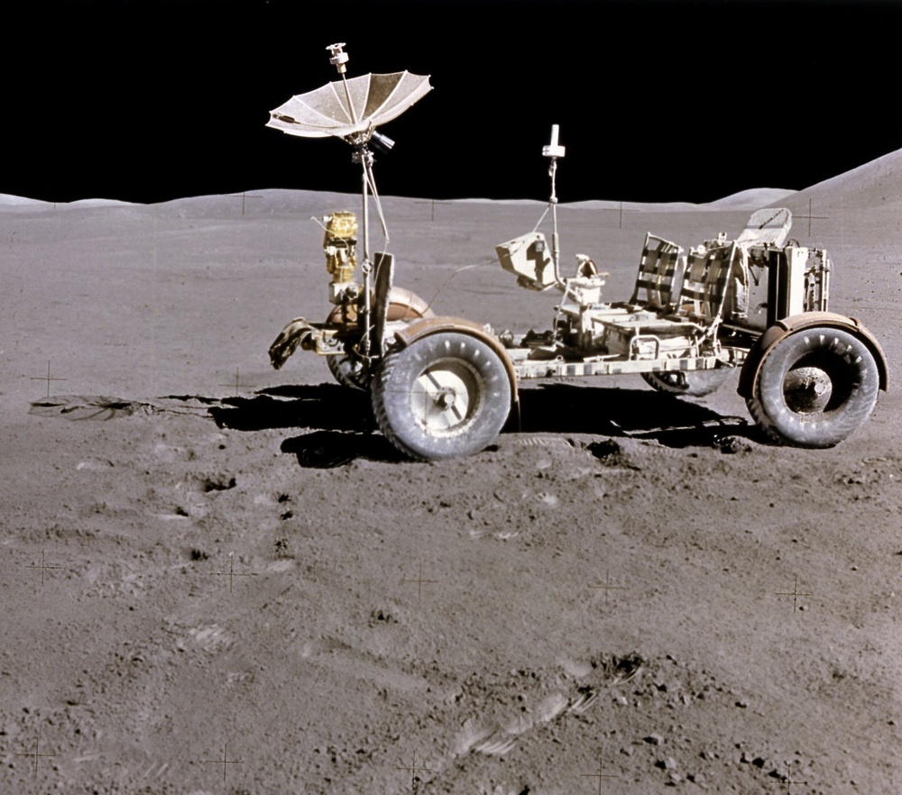 Lunar Roving Vehicle on the Lunar Surface During the Apollo 15 Mission