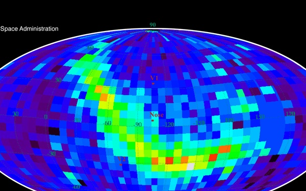 IBEX Heliosphere Map - 0.9 to 1.5 keV