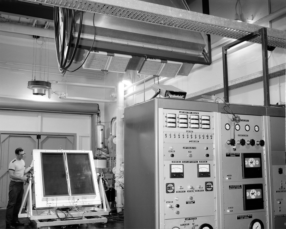 SOLAR SIMULATOR IN THE HIGH ENERGY FUELS LABORATORY HEFL