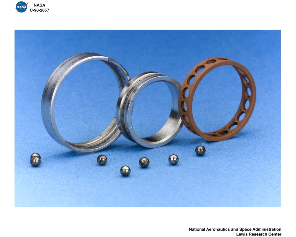 1219 ANGULAR CONTACT BEARING WITH LEAD COATING AND TIC BALLS USING KRYTOX 143AB