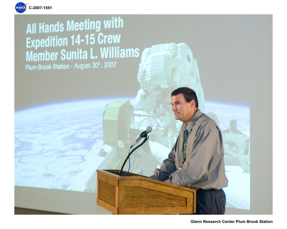 Visit to NASA Plum Brook Station by Astronaut Sunita Williams