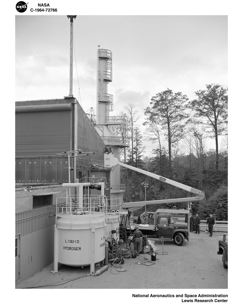 HIGH RANGER IN USE AT THE SOUTH 40 AREA OF NASA LEWIS RESEARCH CENTER