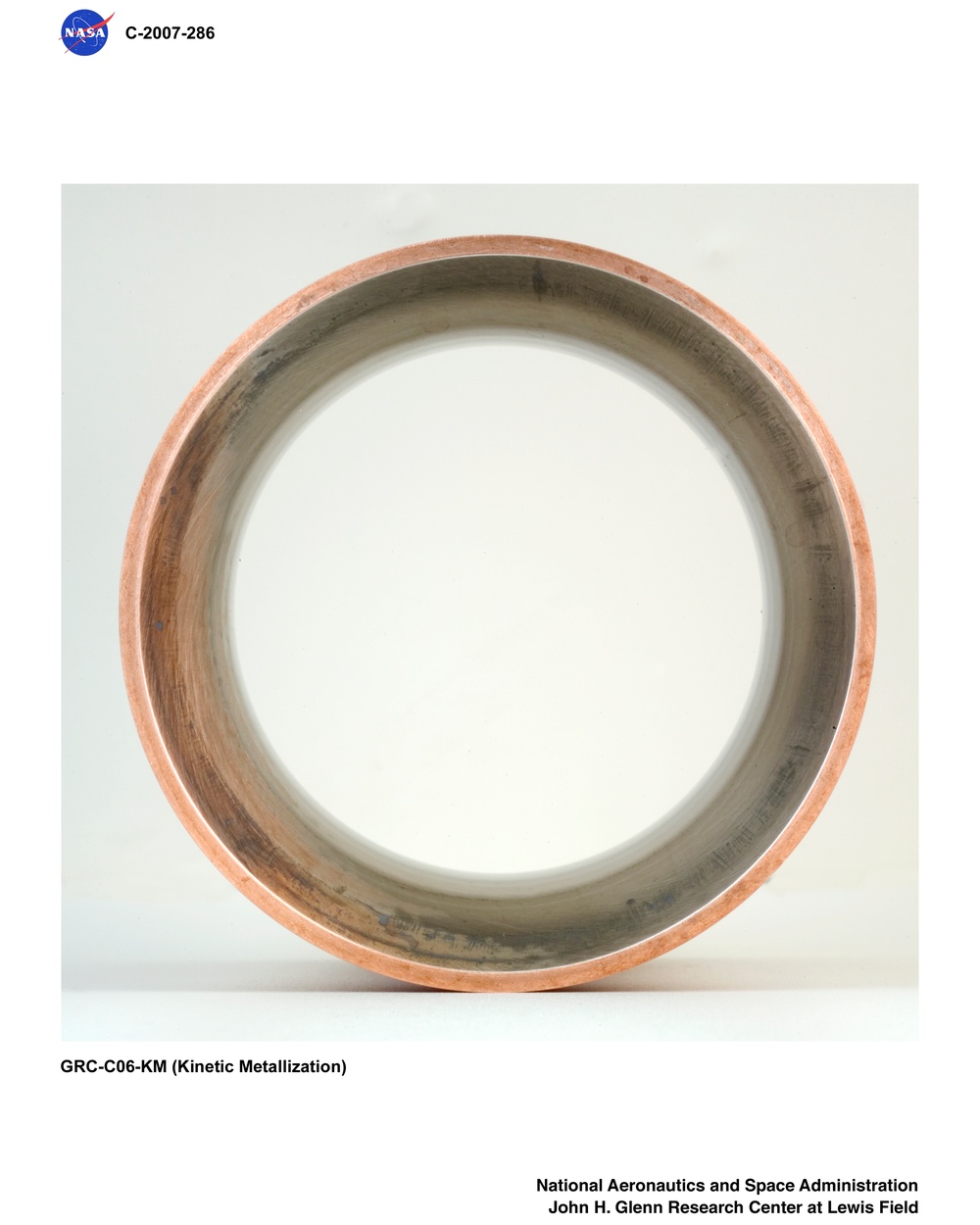 Machined Copper CGR-84 Thruster #GRC-C06-KM (Kinetic Metallization)