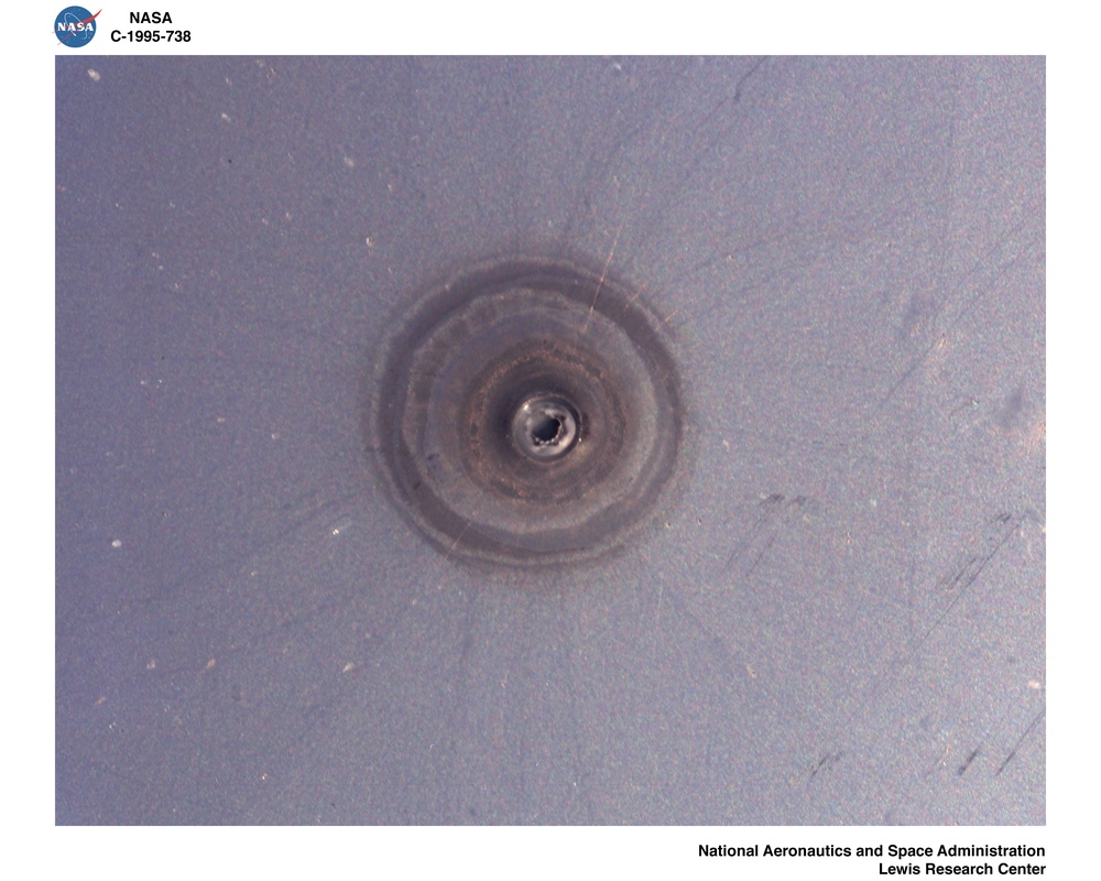 LONG DURATION EXPOSURE FACILITY LDEF AG TEFLON IMPACT SITES