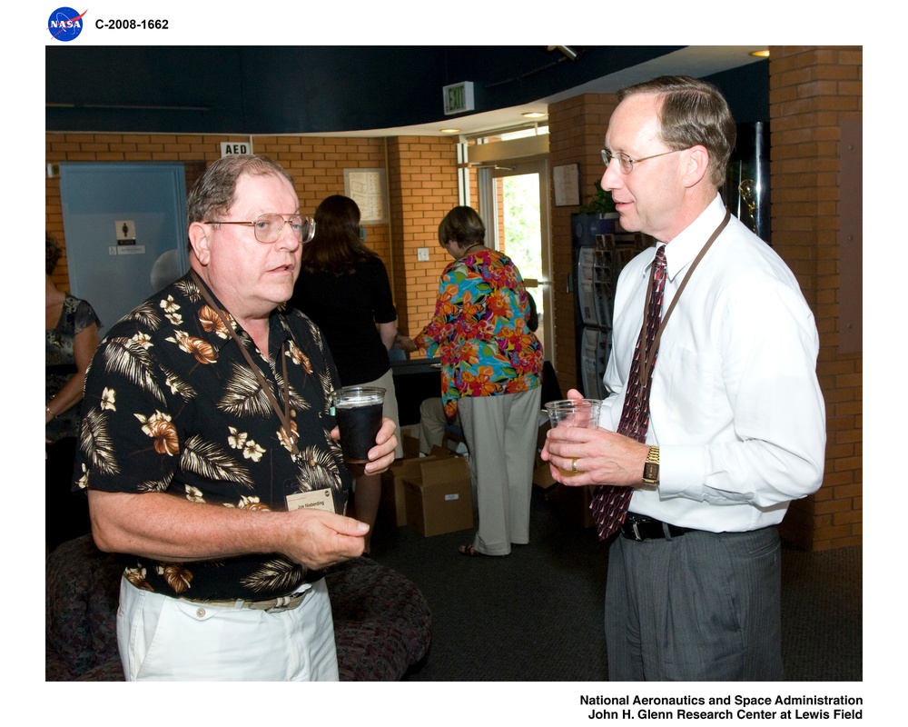 Retiree Social at the Visitor's Center 2008; NASA Glenn Retiree Reunion, Commemorating NASA's 50th Anniversary