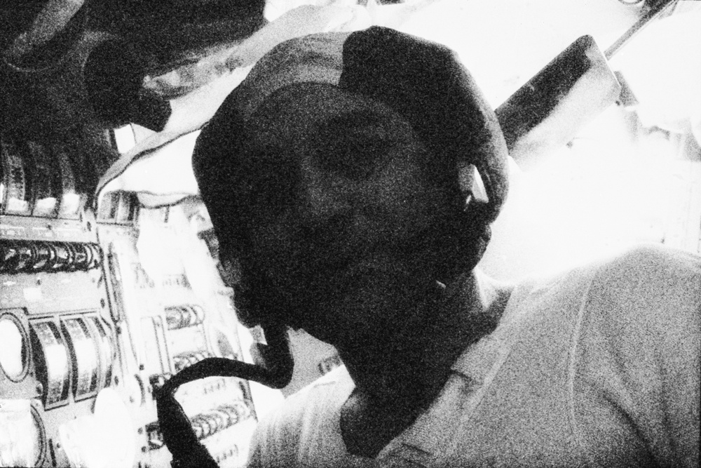 Apollo 17, Ronald E. Evans inside the Command Module