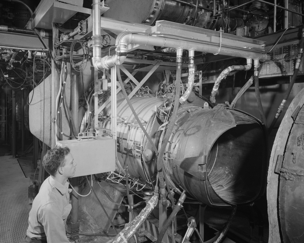 AFTERBURNER SETUP SHOWING COMPLETE INSTALLATION AND CONTROL PANEL