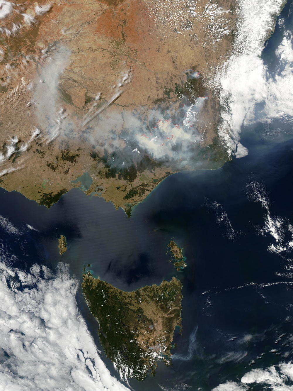 Bushfires Raging in Southeast Australia: Natural Hazards