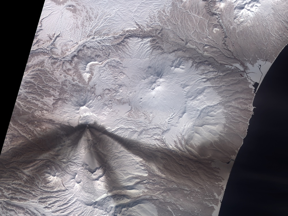 Volcanic Ash on Slopes of Karymsky: Image of the Day