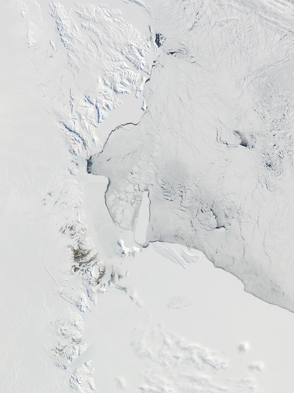 Victoria Land and Ross Ice Shelf, Antarctica: Image of the Day