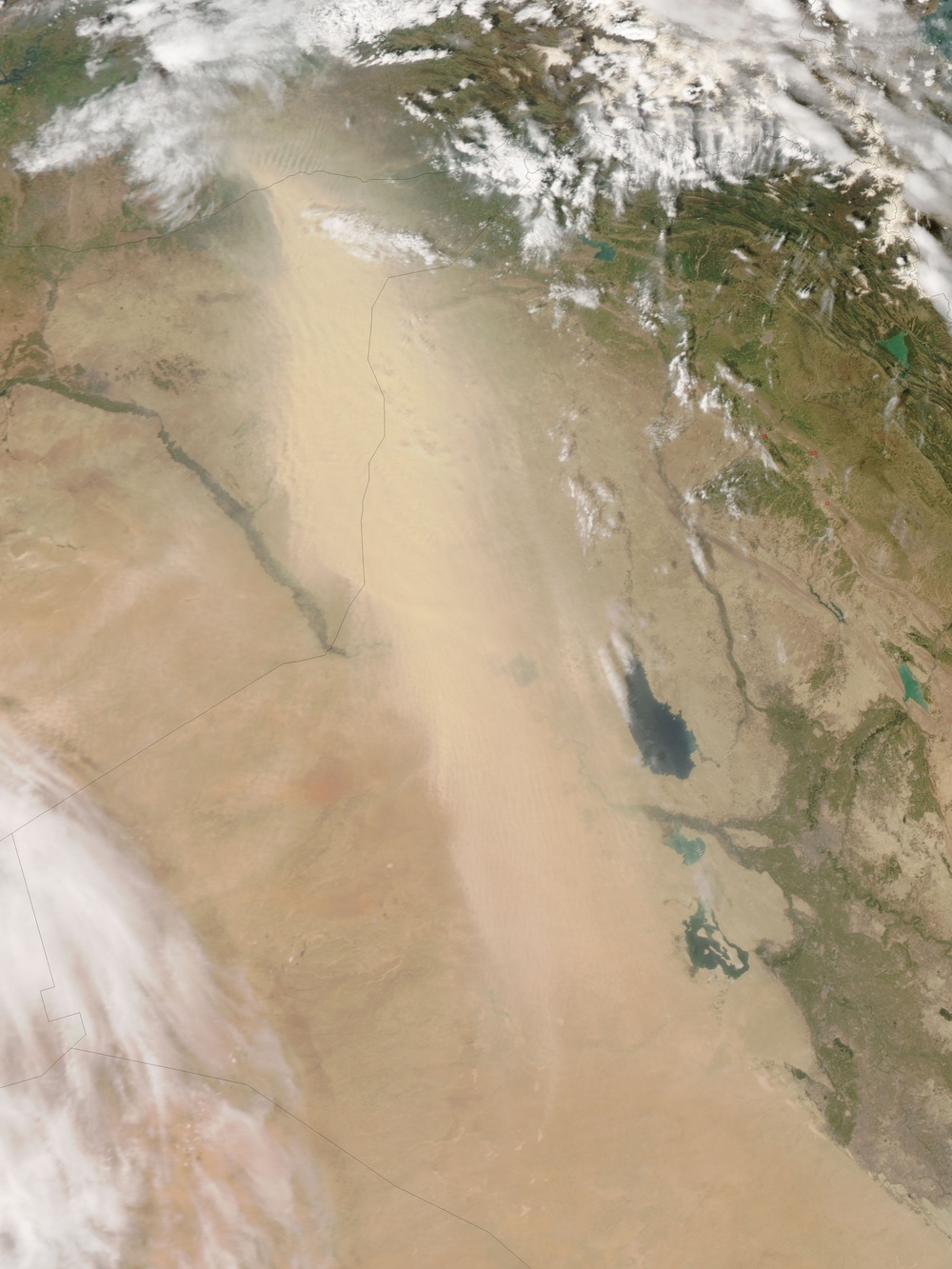 Dust Storm Blows Across Iraq: Natural Hazards