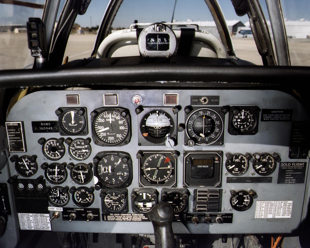 T-34C Back Seat Instrument Panel